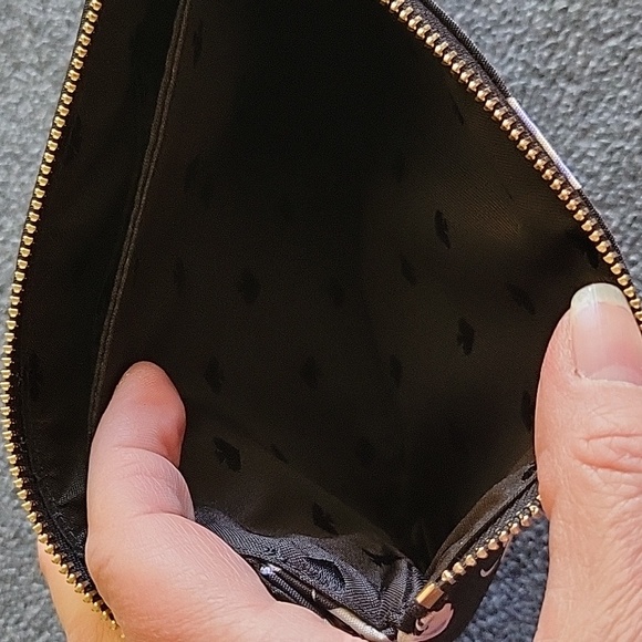 Kate Spade floral double zip nylon & leather large wristlet, NWT... retail $139 - Picture 9 of 9